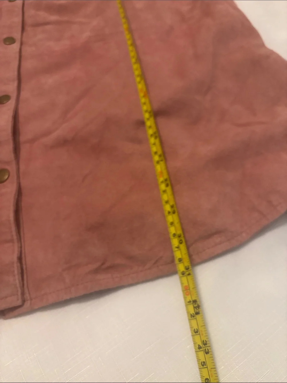 VTG D&Co Dusty Rose Suede Leather Snap Button-Front Shirt Jacket SZ XL lined Y2K - Picture 5 of 11